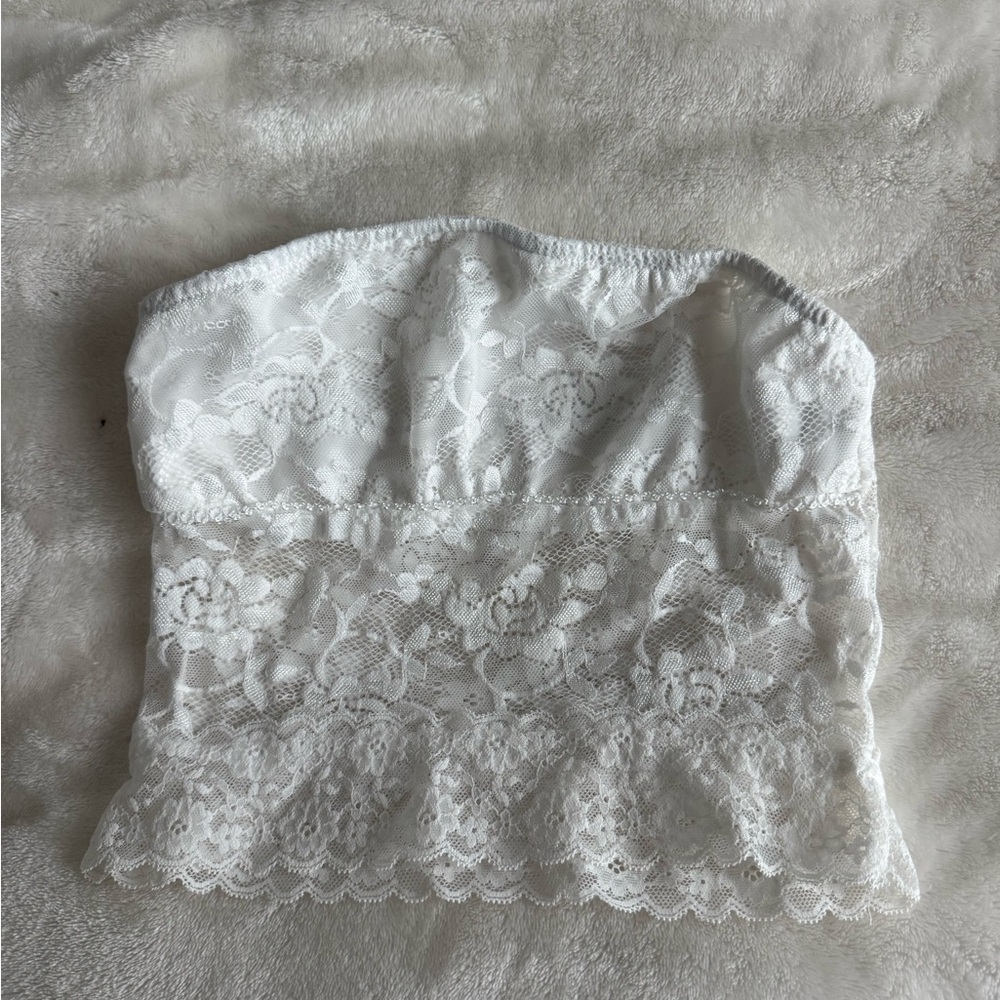SHEIN White Lace Bandeau